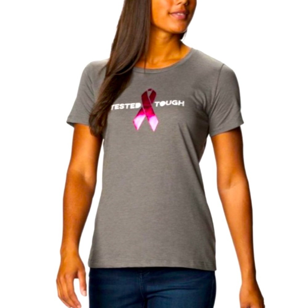 Columbia Pink Ribbon Short Sleeve Shirt New